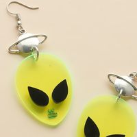 Acrylic Transparent Alien Earrings Wholesale Jewelry Nihaojewelry main image 3