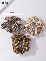 Wholesale Retro Floral Leopard Rubber Band Hair Scrunchies Nihaojewelry main image 3