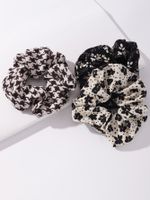 Wholesale Retro Floral Leopard Rubber Band Hair Scrunchies Nihaojewelry main image 8