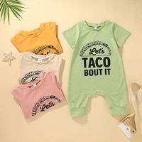 Wholesale Baby Letters Multicolor One-piece Romper Nihaojewelry main image 1