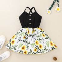 Children's Dress Summer New Floral Dress Girls European And American Spot Suspender Dress Foreign Trade Multi-color main image 3