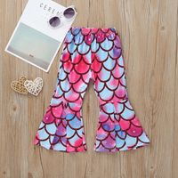 Wholesale Children's Shell Fish Tail Short-sleeved T-shirt Flared Pants Two-piece Nihaojewelry main image 4