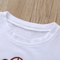 فتاة صيفية 2021 قميص جديد بأكمام قصيرة بنطلون من قطعتين لطفل صغير main image 5