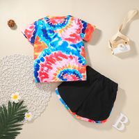 Wholesale Children's Camouflage Short-sleeved T-shirt Shorts Two-piece Nihaojewelry main image 3