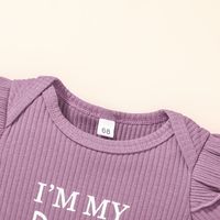Summer Girls' Fashion Romper Suit Letter Print Baby Short Sleeve Jumpsuit Short Skirt Two-piece Suit main image 6