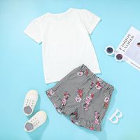 Wholesale Children's Letter T-shirt Shorts Two-piece Nihaojewelry main image 3