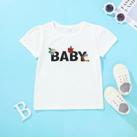 Wholesale Children's Letter T-shirt Shorts Two-piece Nihaojewelry main image 4
