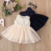 Bows Decor Woven Vest Children Skirt Dress Wholesale Nihaojewelry main image 1