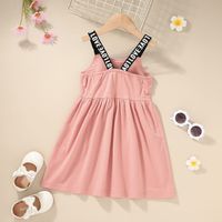 Bows Hit Color Suspender Fashion Children's Dress Wholesale Nihaojewelry main image 3