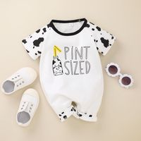 Wholesale Baby Cow Dot Letter Romper Nihaojewelry main image 1