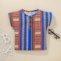 Wholesale Children's Ethnic T-shirt Shorts Two-piece Nihaojewelry main image 4