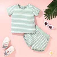 Wholesale Children's Striped Sportswear Two-piece Nihaojewelry main image 2