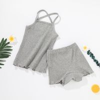 Vente En Gros Camisole De Couleur Unie Pour Enfants Deux Pièces Nihaojewelry sku image 1