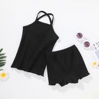 Vente En Gros Camisole De Couleur Unie Pour Enfants Deux Pièces Nihaojewelry sku image 6