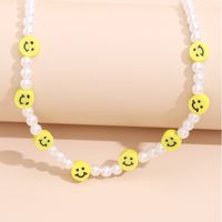Vente En Gros Collier De Perles Smiley Rétro Coréen Nihaojewelry sku image 1