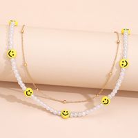 Vente En Gros Collier De Perles Smiley Rétro Coréen Nihaojewelry sku image 2