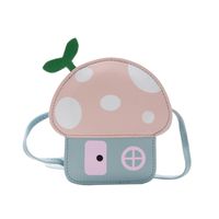 Children's Cute Mushroom Pu Diagonal Bag Wholesale Nihaojewelry sku image 2