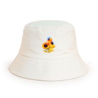 Flower Printed Wide-brimmed Casual Basin Hat Wholesale Nihaojewelry sku image 1