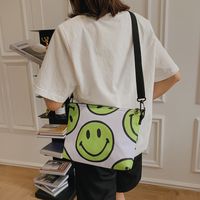 Wholesale Large Capacity Smiley Face Pattern Shoulder Canvas Bag Nihaojewelry main image 6