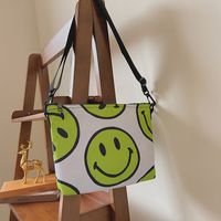 Wholesale Large Capacity Smiley Face Pattern Shoulder Canvas Bag Nihaojewelry main image 4