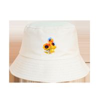 Flower Printed Wide-brimmed Casual Basin Hat Wholesale Nihaojewelry main image 6
