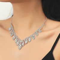 Wholesale Fashion New Crystal Titanium Steel Necklace Wedding Accessories Nihaojewelry main image 1