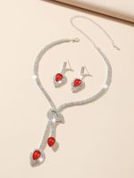 Wholesale Fashion Horse Eye Diamond Pendant Copper Bridal Jewelry Nihaojewelry sku image 1