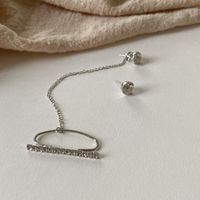 Diamond Tassel Asymmetric Earrings Wholesale Jewelry Nihaojewelry main image 5