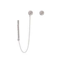 Diamond Tassel Asymmetric Earrings Wholesale Jewelry Nihaojewelry main image 6