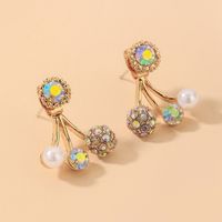 Vente En Gros Boucles D&#39;oreilles Rétro En Perles De Strass Colorées Nihaojewelry main image 1