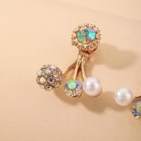Vente En Gros Boucles D&#39;oreilles Rétro En Perles De Strass Colorées Nihaojewelry main image 5