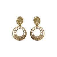Wholesale Boucles D&#39;oreilles Cercle Creux Perle Strass Baroque Nihaojewelry main image 6