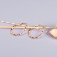 Wholesale Simple U-shaped Rotating Fine Twist Rope Earrings Nihaojewelry main image 5