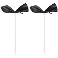 Pearl Tassel Flannel Bow Hairpin 2 Pieces Wholesale Jewelry Nihaojewelry main image 6