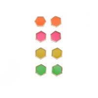 Wholesale Fashion Fluorescent Color Alloy Geometric Earrings Nihaojewelry main image 6