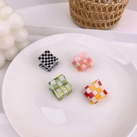 Checkerboard Hair Clip Wholesale Jewelry Nihaojewelry main image 2