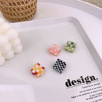 Checkerboard Hair Clip Wholesale Jewelry Nihaojewelry main image 4