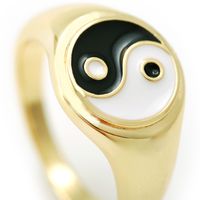 Wholesale Neue Einfache Kupfer Vergoldete Tropfende Ölohrringe Ring Nihaojewelry main image 5