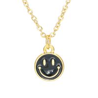 Großhandel Schmuck Lächeln Gesicht Öltropfen Anhänger Kupfer Halskette Nihaojewelry main image 3
