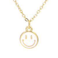 Großhandel Schmuck Lächeln Gesicht Öltropfen Anhänger Kupfer Halskette Nihaojewelry main image 6
