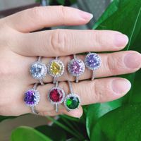Classic Fashion Aaa Zircon Crystal Inlaid Ring Wholesale Nihaojewelry main image 1