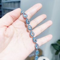Crystal Inlaid Water Drop Bracelet Wholesale Jewelry Nihaojewelry main image 4