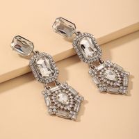 Wholesale Baroque Geometric Rhinestone Crystal Earrings Nihaojewelry main image 1