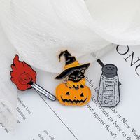 Wholesale Halloween Pumpkin Match Brooch Set Nihaojewelry main image 5