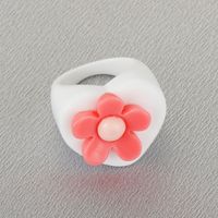 Neuer Geometrischer Blumen-harz-acrylring Großhandel Nihaojewelry main image 4