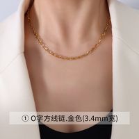 Fashion Geometric Titanium Steel Plating Necklace sku image 6