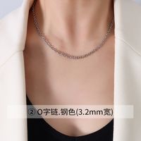 Fashion Geometric Titanium Steel Plating Necklace sku image 7