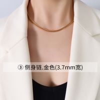 Fashion Geometric Titanium Steel Plating Necklace sku image 10
