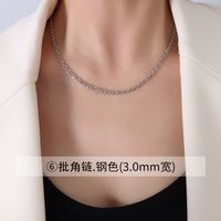 Fashion Geometric Titanium Steel Plating Necklace sku image 3