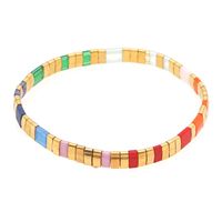 Woven Sunny Letters Pearl Ethnic Style Miyuki Beads Bracelet Set Wholesale Jewelry Nihaojewelry sku image 2
